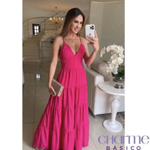 Vestido Camila – Elegância e Conforto em Algodão Texturizado