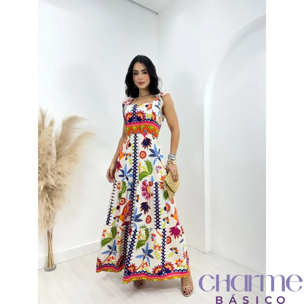 Vestido Florença – O Charme das Cores e Estampas em Viscolinho -