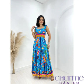 Vestido Florença – O Charme das Cores e Estampas em Viscolinho -