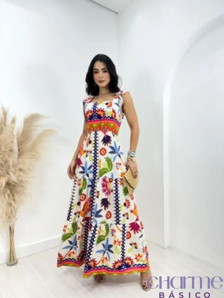 Vestido Florença – O Charme das Cores e Estampas em Viscolinho -