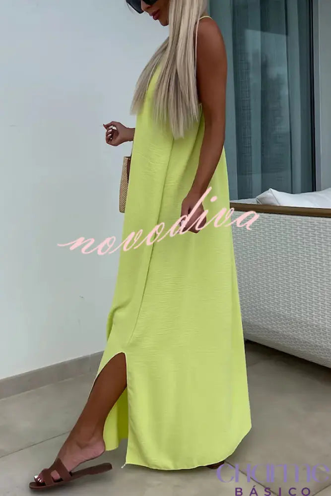 Vestido Maxi Rosa Alessandra