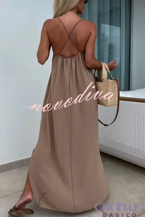 Vestido Maxi Rosa Alessandra