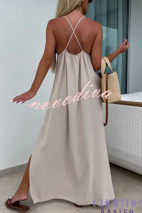 Vestido Maxi Rosa Alessandra