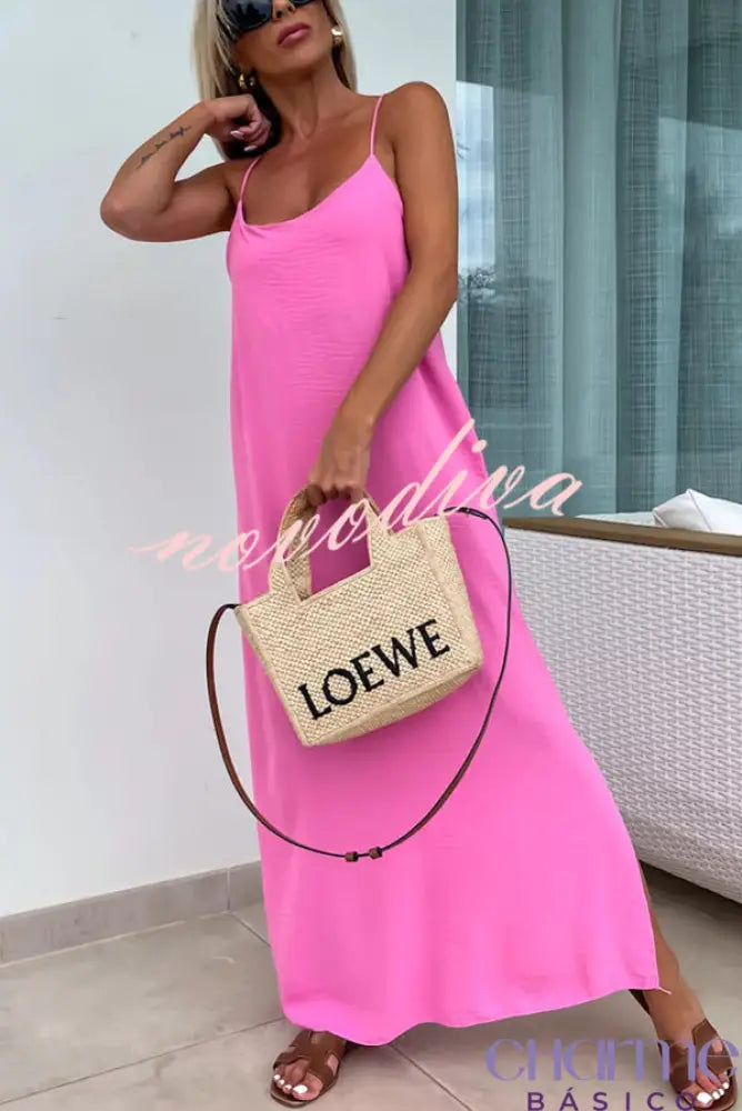 Vestido Maxi Rosa Alessandra