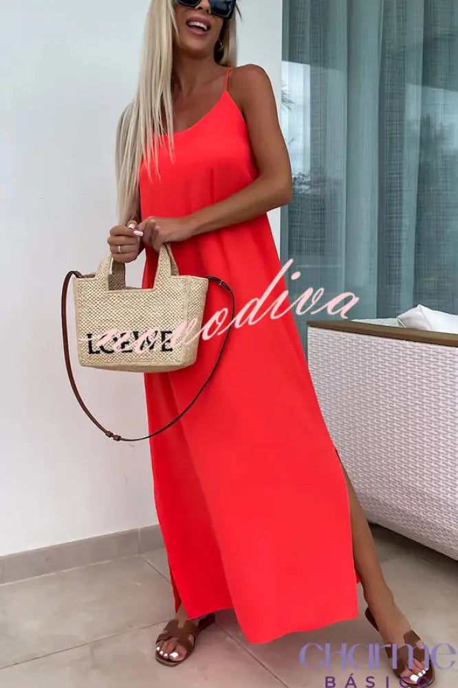 Vestido Maxi Rosa Alessandra