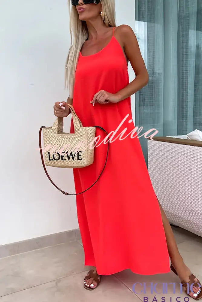 Vestido Maxi Rosa Alessandra